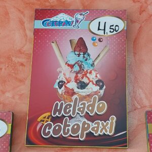 Helado Cotopaxi